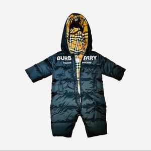 Burberry baby snow suit.